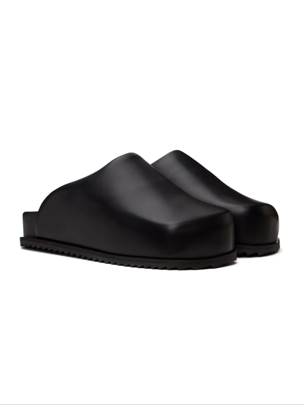 Yume Yume Black Leather Truck Slide Slip-On Clogs - Unisex EU 39/M US 7/W US 8